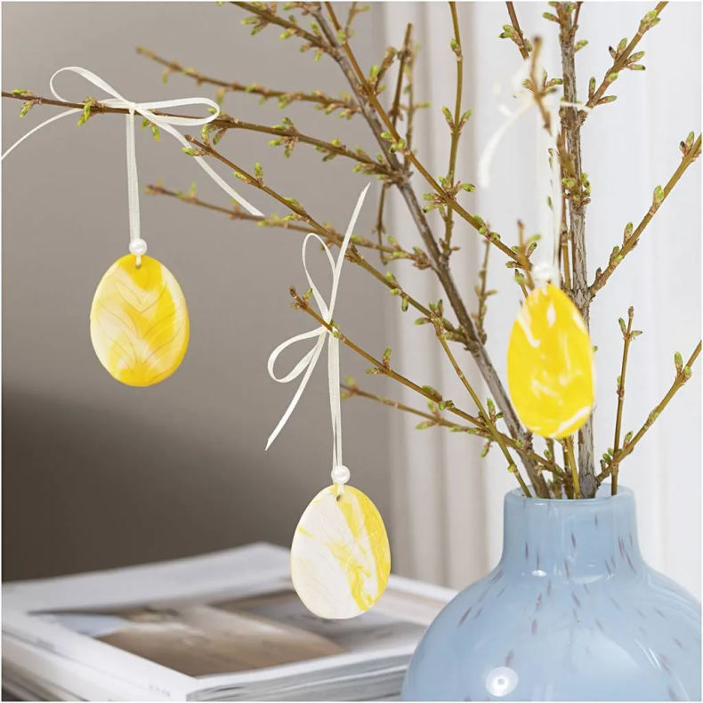 Creativ Company | Pskepose - Lav marmorerede pskeg, 3 stk