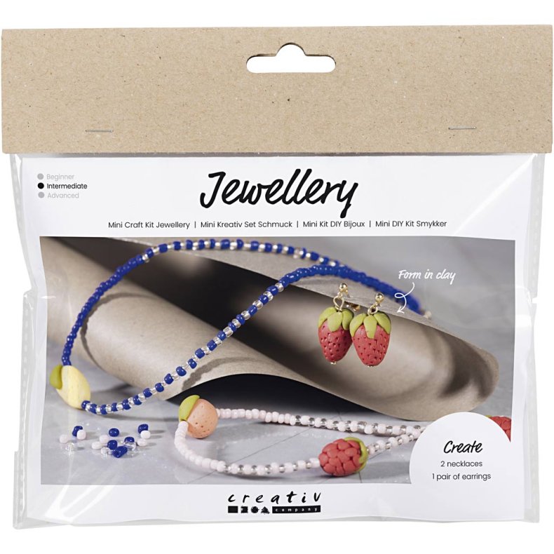Creativ Company | Smykkekit mini - Rocaiperler og frugtvedhng