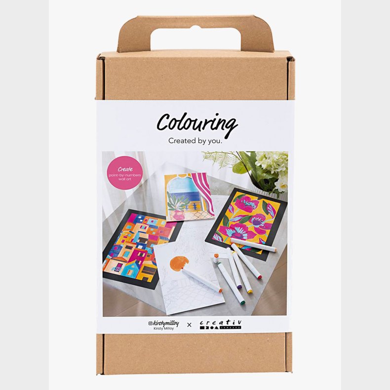 Creativ Company Males�t Farvel�gning Mal Efter Tal med Tusser, Pink