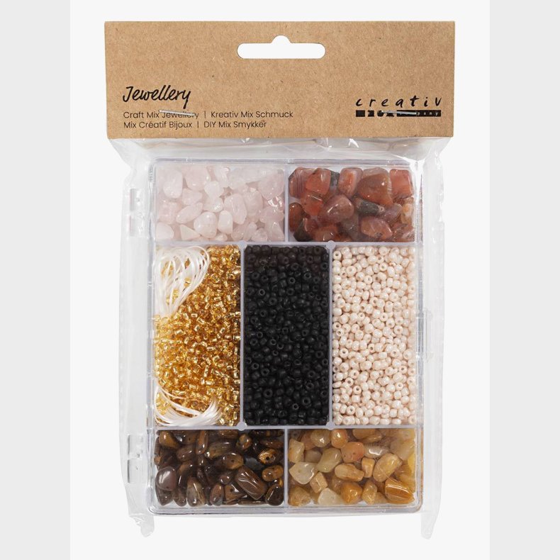 Creativ Company Perles�t Krystaller, Brun/Guld