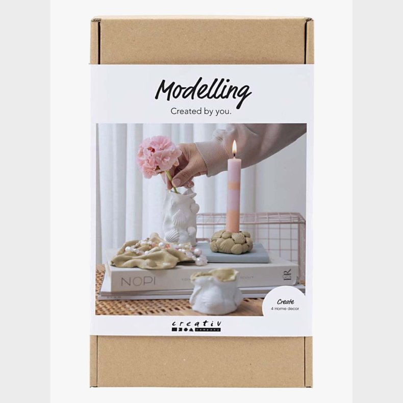 Creativ Company DIY-s�t Modellervoks Vase- og Lysholdere