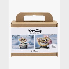 Creativ Company Kreas�t Mini Modellervoks Robot, Gr�/Pink