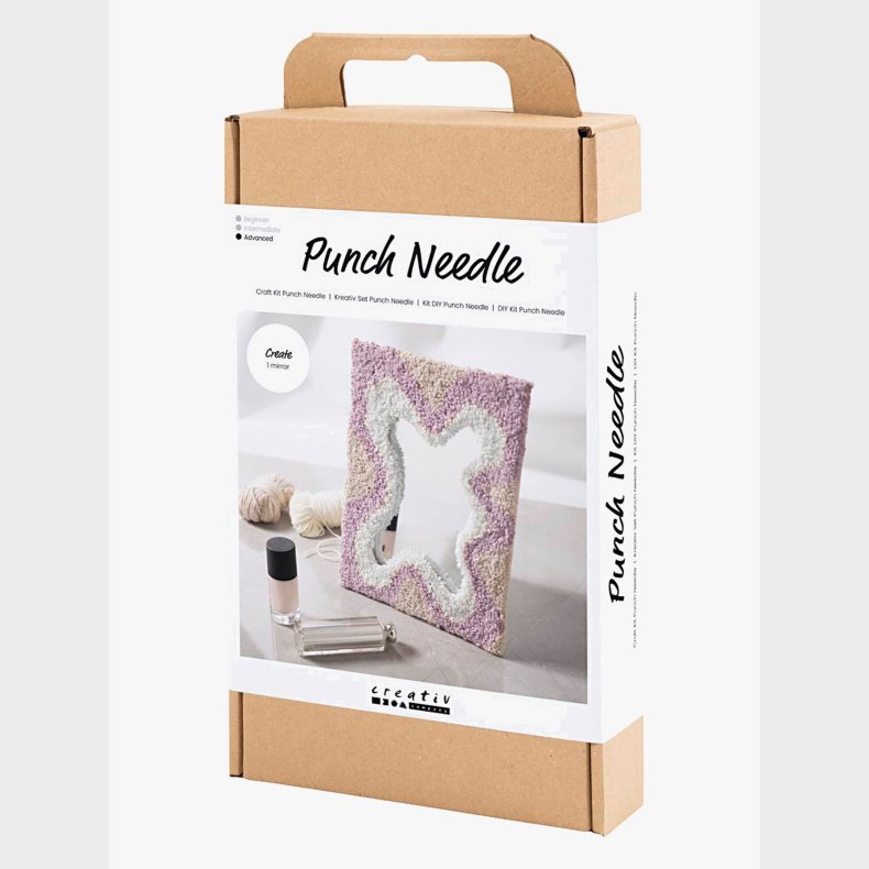 Creativ Company Kreas�t Broderi Spejl med Pastelfarver