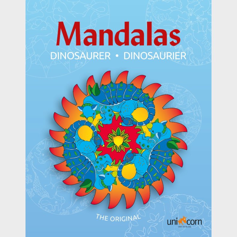 Mandalas malebog - Dinosaurer