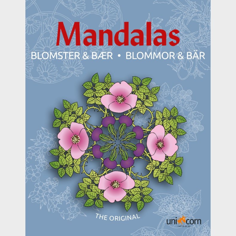 Mandalas malebog - Blomster og br