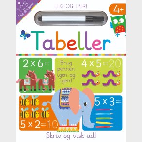 Forlaget Alvilda | Skriv og visk ud - Tabeller