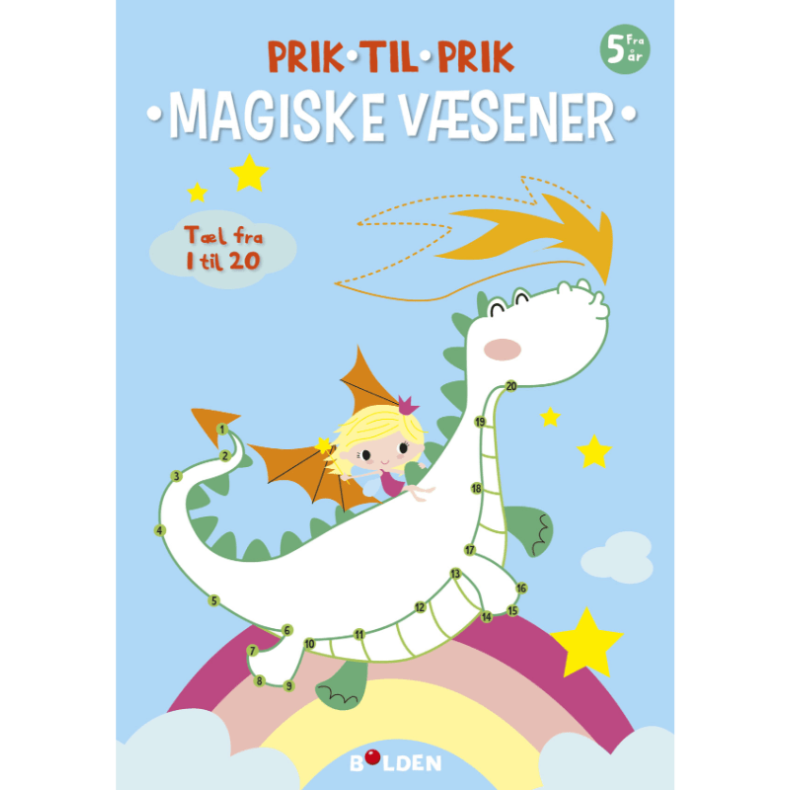 Aktivitetsbog, Prik Til Prik Bog 1-20 Magiske Vsener - Legekammeraten.dk
