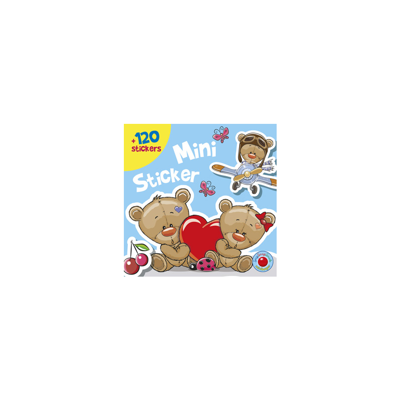 Forlaget Bolden | Mini-stickers bog - Bamser, 120+ stk
