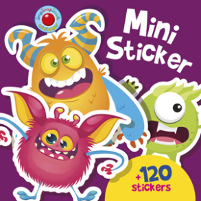 Forlaget Bolden | Mini-stickers bog - Monstre, 120+ stk