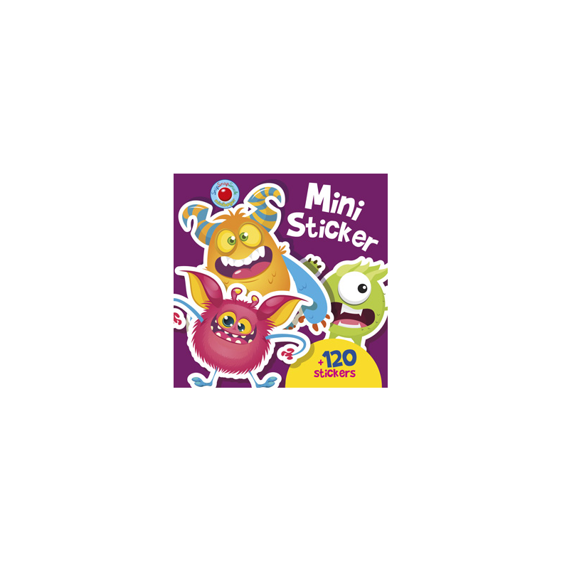 Forlaget Bolden | Mini-stickers bog - Monstre, 120+ stk