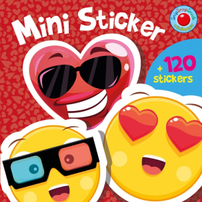 Forlaget Bolden | Mini-stickers bog - Smileys, 120+ stk