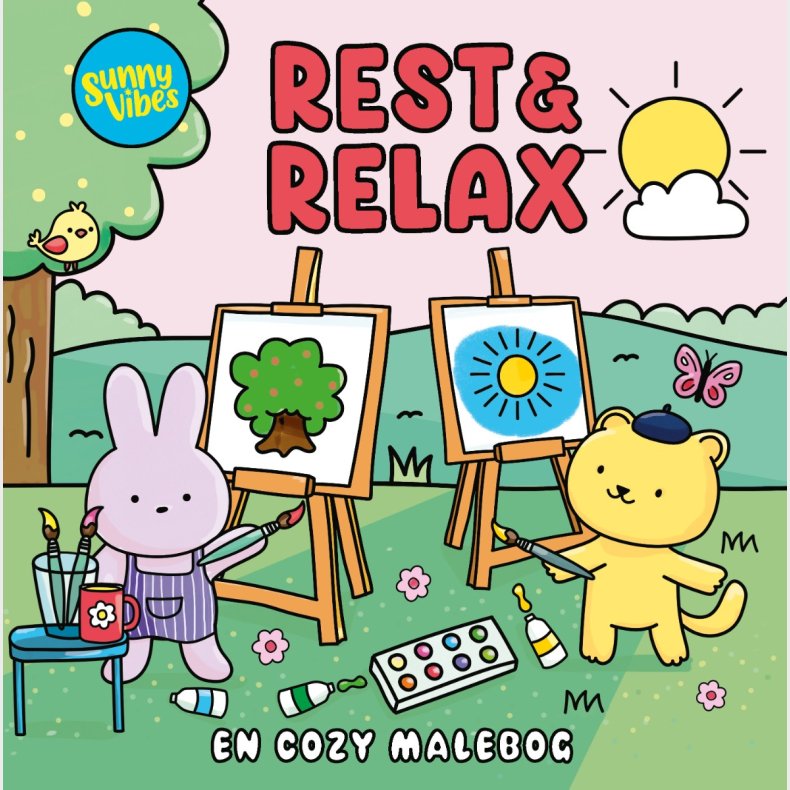 Forlaget Tukan | Sunny Vibes malebog - Rest & Relax