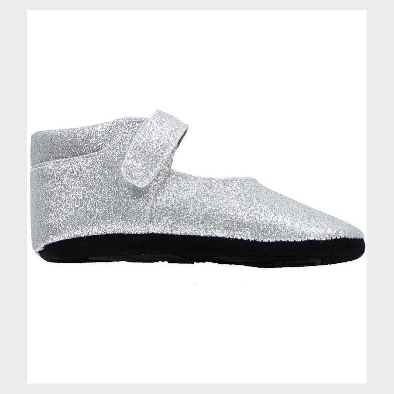 Fuzzies Ballerina Hjemmesko - Amalie - Slv m. Glimmer