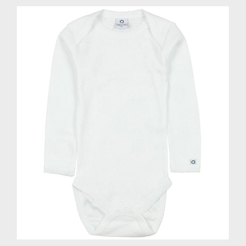 Smallstuff Body L/ - Hvid m. Hulmnster