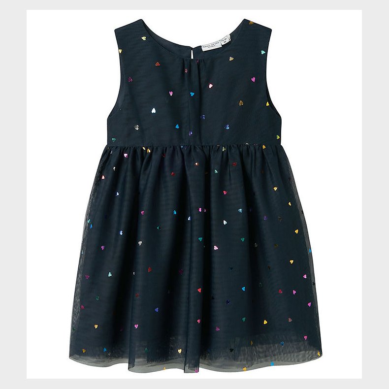 Name It Kjole - NmfVabos - Dark Sapphire m. Hjerter
