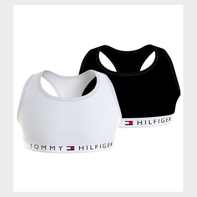 Tommy Hilfiger Toppe - 2-pak - Sort/Hvid