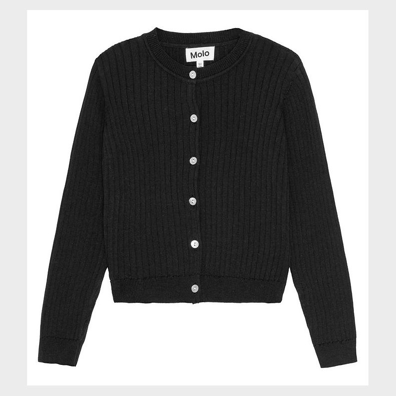 Molo Cardigan - Gloria - Rib - Sort