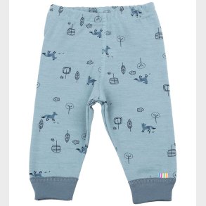 Joha Leggings - Uld/Bomuld - Bl
