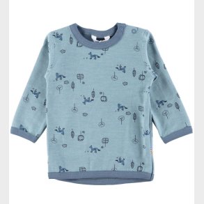 Joha Bluse - Uld/Bomuld - Bl