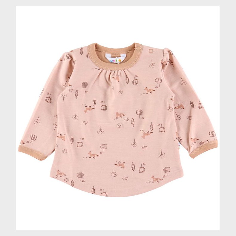 Joha Bluse - Uld/Bomuld - Fersken