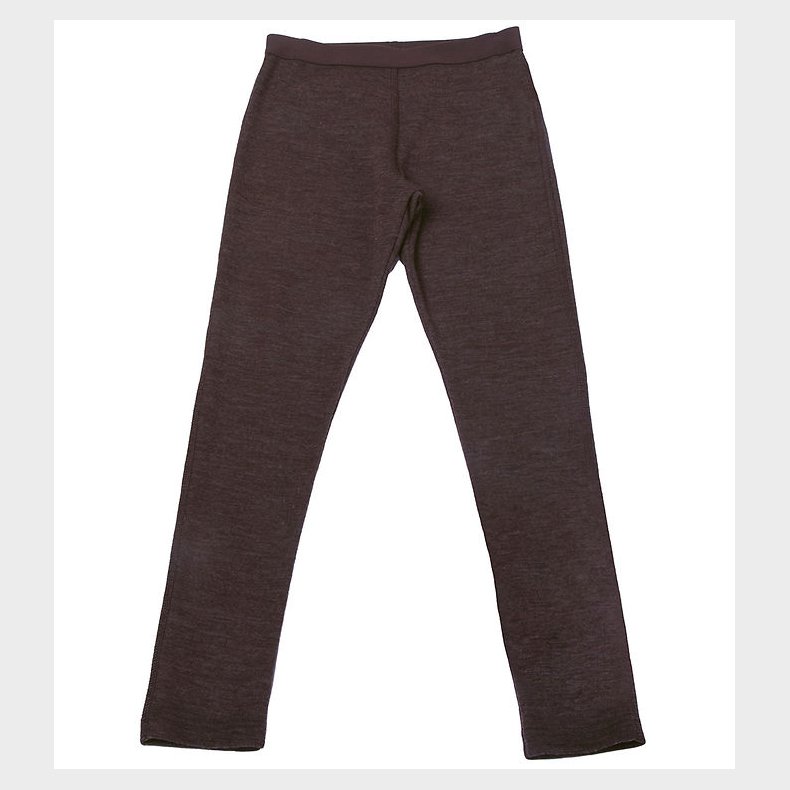 Joha Leggings - Uld - Mrk Brun