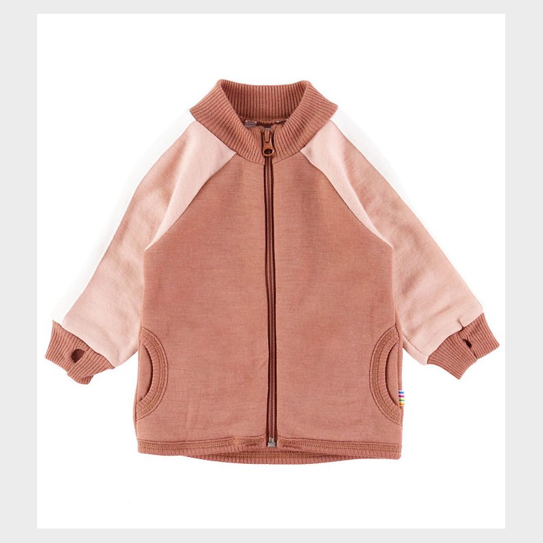 Joha Cardigan - Uld - Rosa/Brun