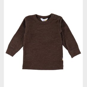 Joha Bluse - Uld - Mrk Brun