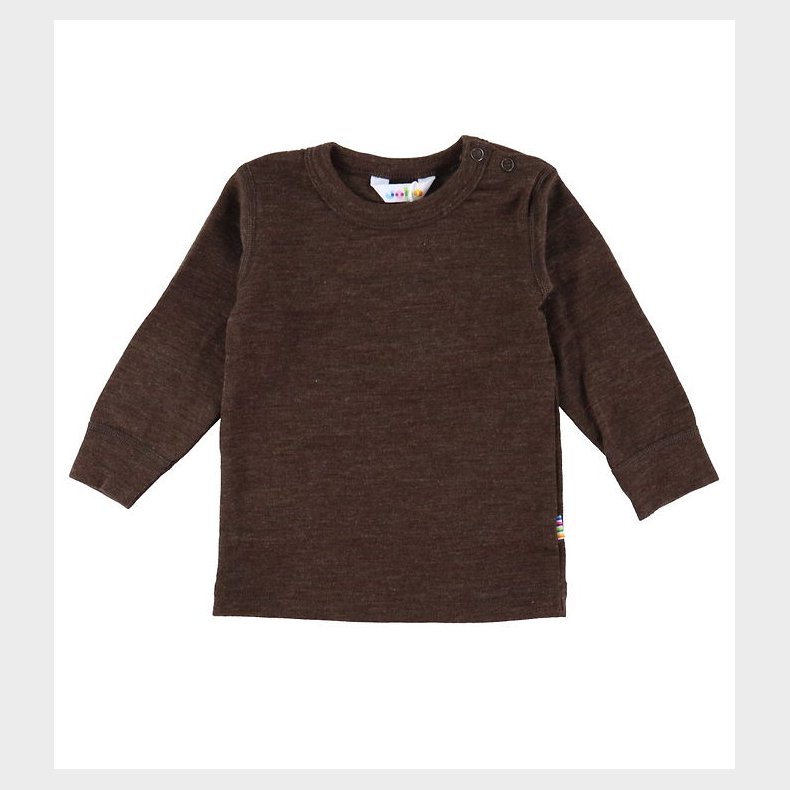 Joha Bluse - Uld - Mrk Brun