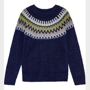 Molo Bluse - Strik - Uld/Akryl - Bae - Blue Calm