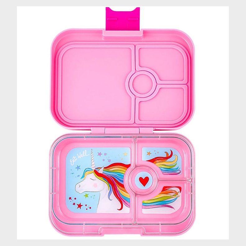 Yumbox Madkasse m. 4 Rum - Bento Panino - Power Pink - Unicorn