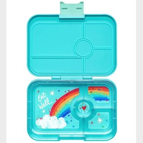 Yumbox Madkasse m. 4 Rum - Bento Tapas - Antibes Blue - Rainbow