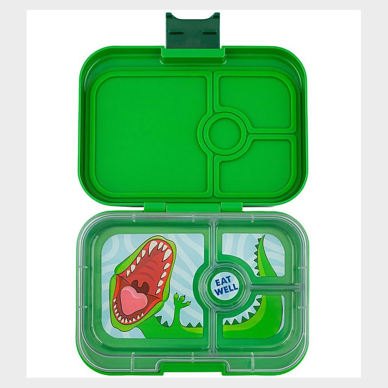 Yumbox Madkasse m. 4 Rum - Bento Panino - Jurassic Green - Dino