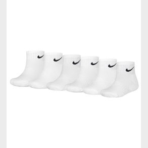 Nike Strmper - Cushioned - Dri-Fit - 6-Pak - Hvid