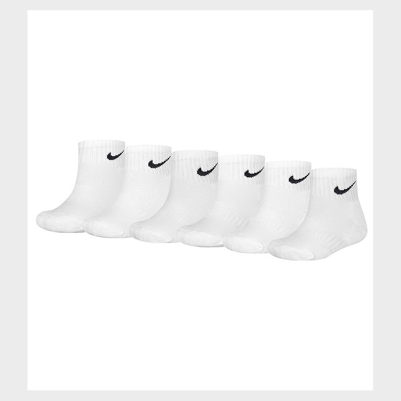 Nike Strmper - Cushioned - Dri-Fit - 6-Pak - Hvid