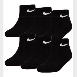 Nike Ankelstrmper - Cushioned - Dri-Fit - 6-pak - Sort