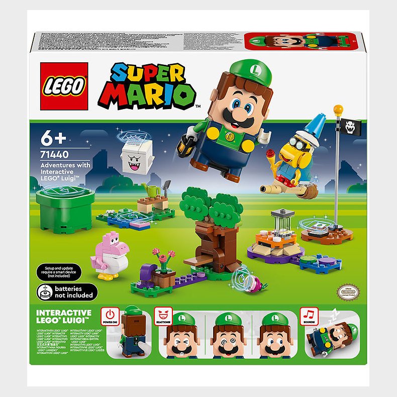 LEGO® Super Mario - Eventyr med Interaktiv L... 71440 - 210 Dele