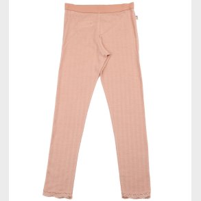 Joha Leggings - Uld/Silke - Fersken