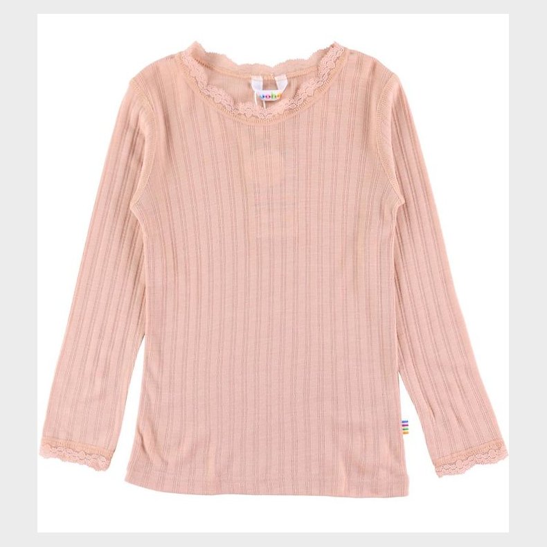 Joha Bluse - Uld/Silke - Fersken