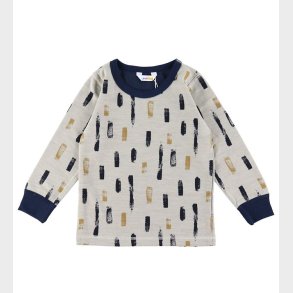 Joha Bluse - Uld/Bomuld - Beige