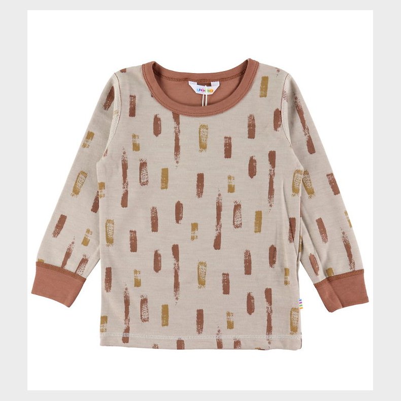 Joha Bluse - Uld/Bomuld - Beige