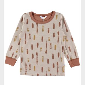 Joha Bluse - Uld/Bomuld - Beige