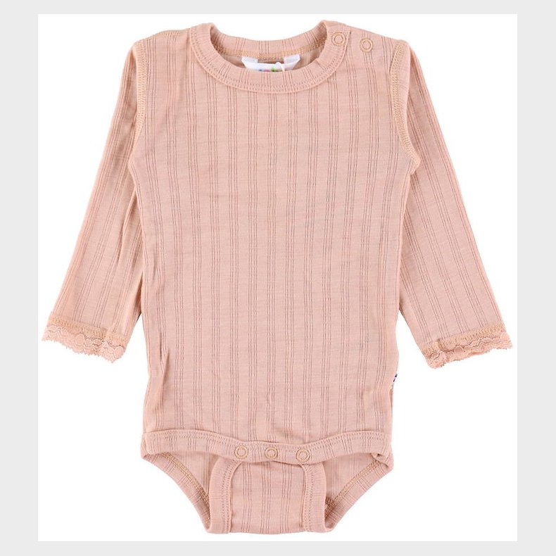 Joha Body l/ - Uld/Silke - Fersken