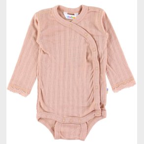 Joha Sl�-om Body l/� - Uld/Silke - Fersken