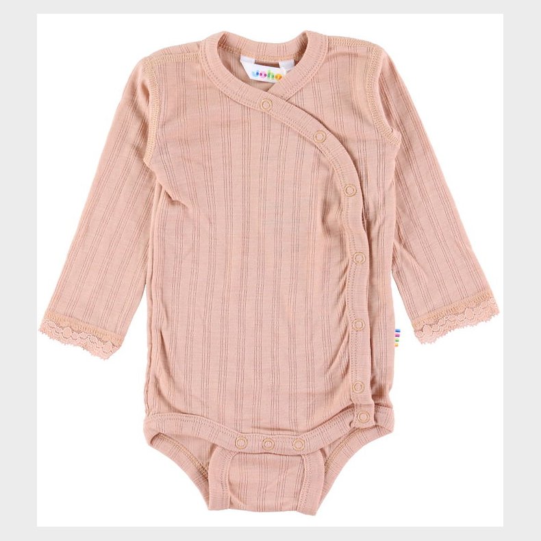 Joha Sl�-om Body l/� - Uld/Silke - Fersken