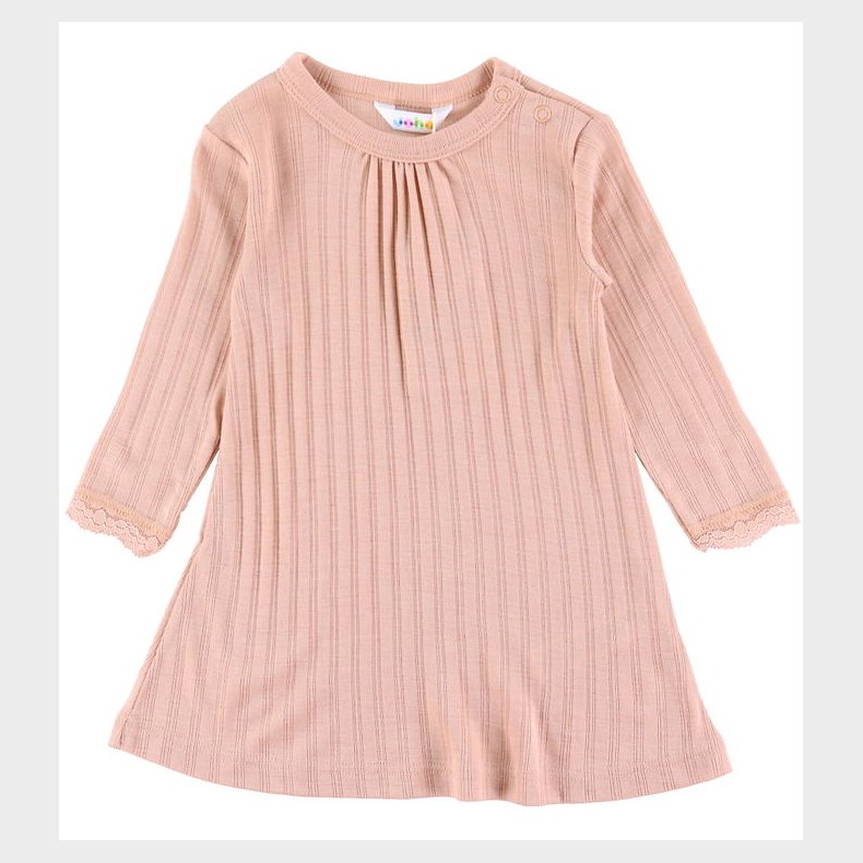 Joha Kjole - Uld/Silke - Fersken