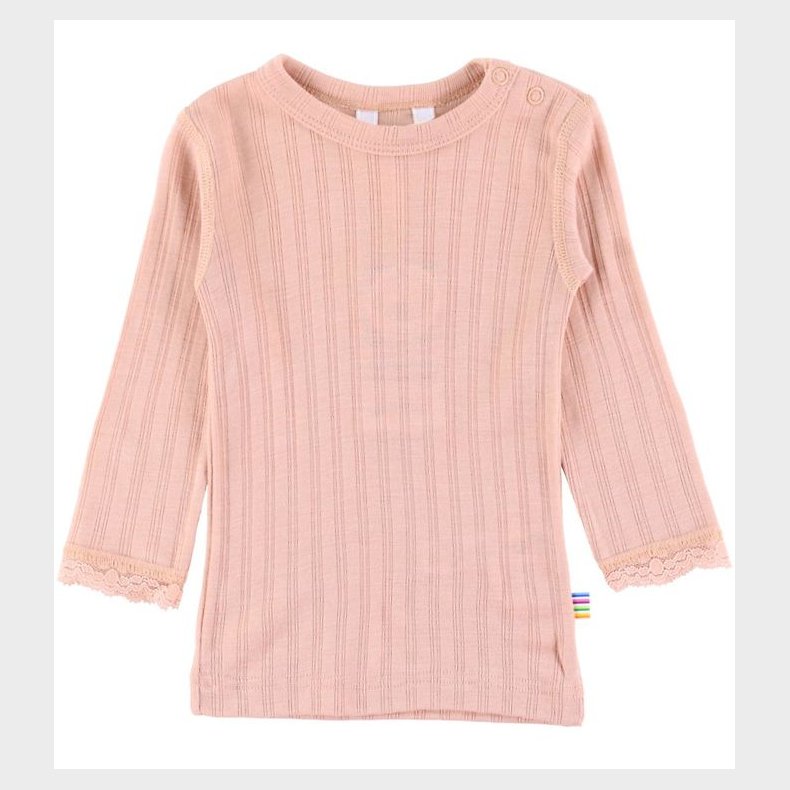 Joha Bluse - Uld/Silke - Fersken