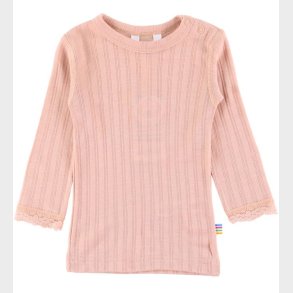 Joha Bluse - Uld/Silke - Fersken