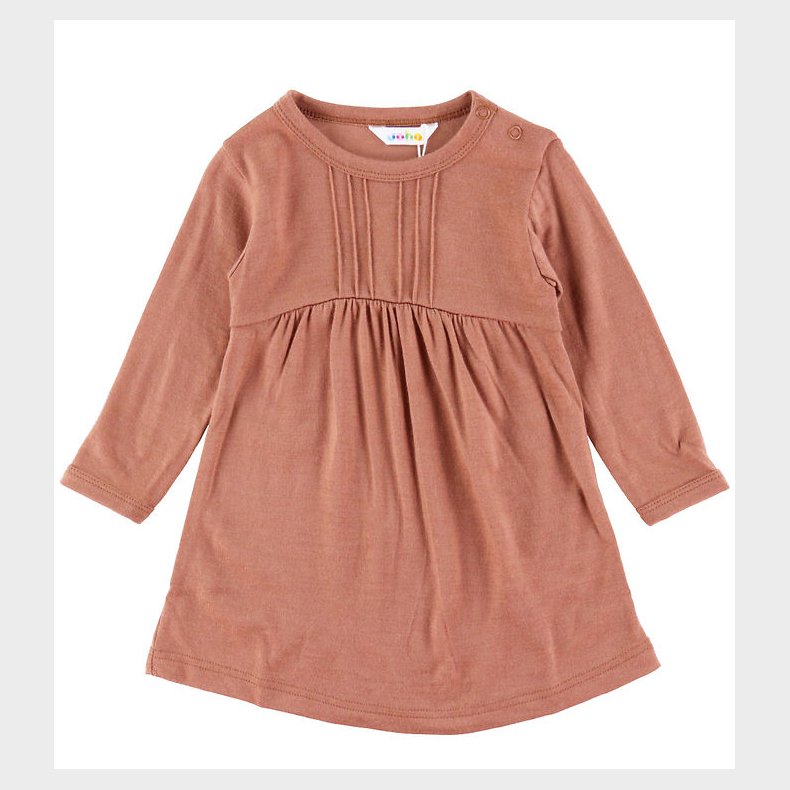 Joha Kjole - Uld - Rd/Brun