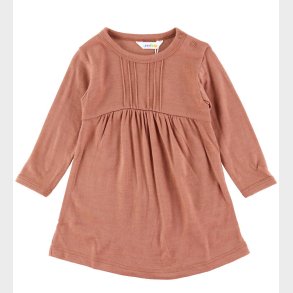 Joha Kjole - Uld - Rd/Brun