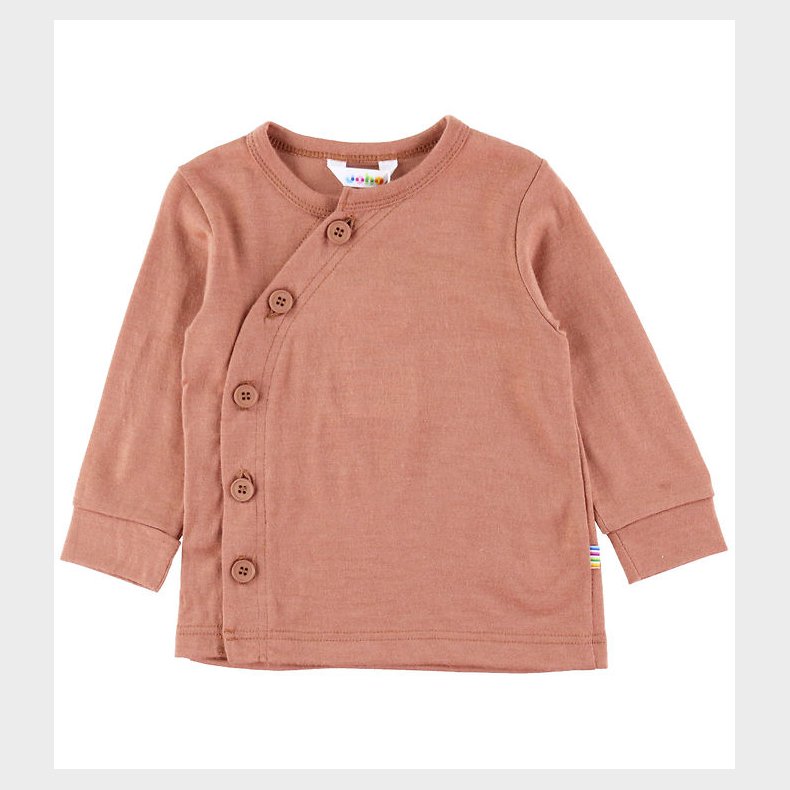 Joha Cardigan - Uld - Rd/Brun